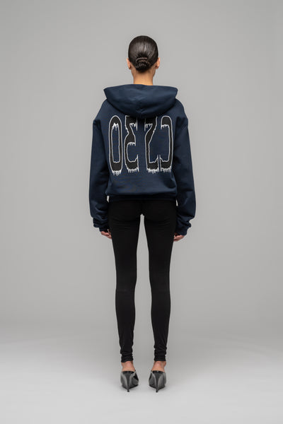 【032C】\"ROZSA VICTORIA\" HOODIE DARK BLUE 35245283d36f0a6ced0f30e5b2e21d