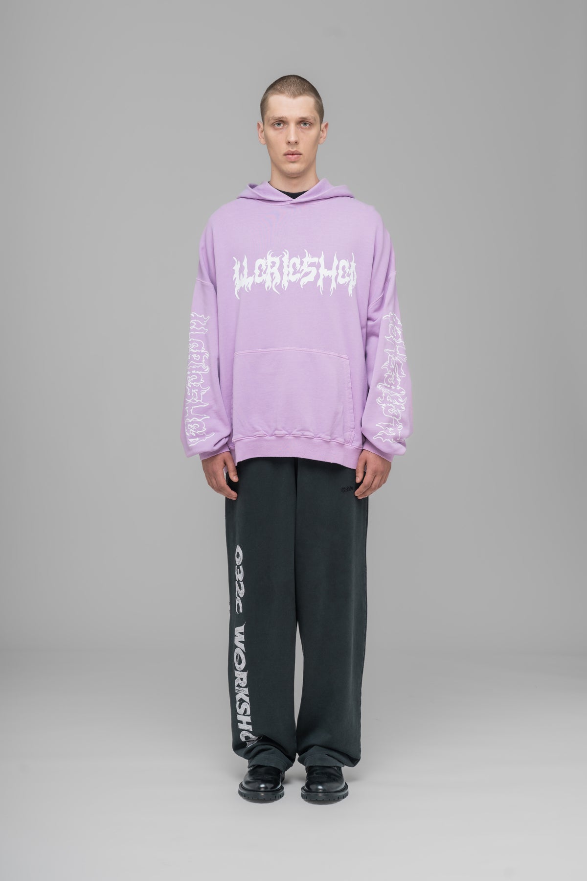 "FAITHLESS" OVERSIZED HOODIE PINK