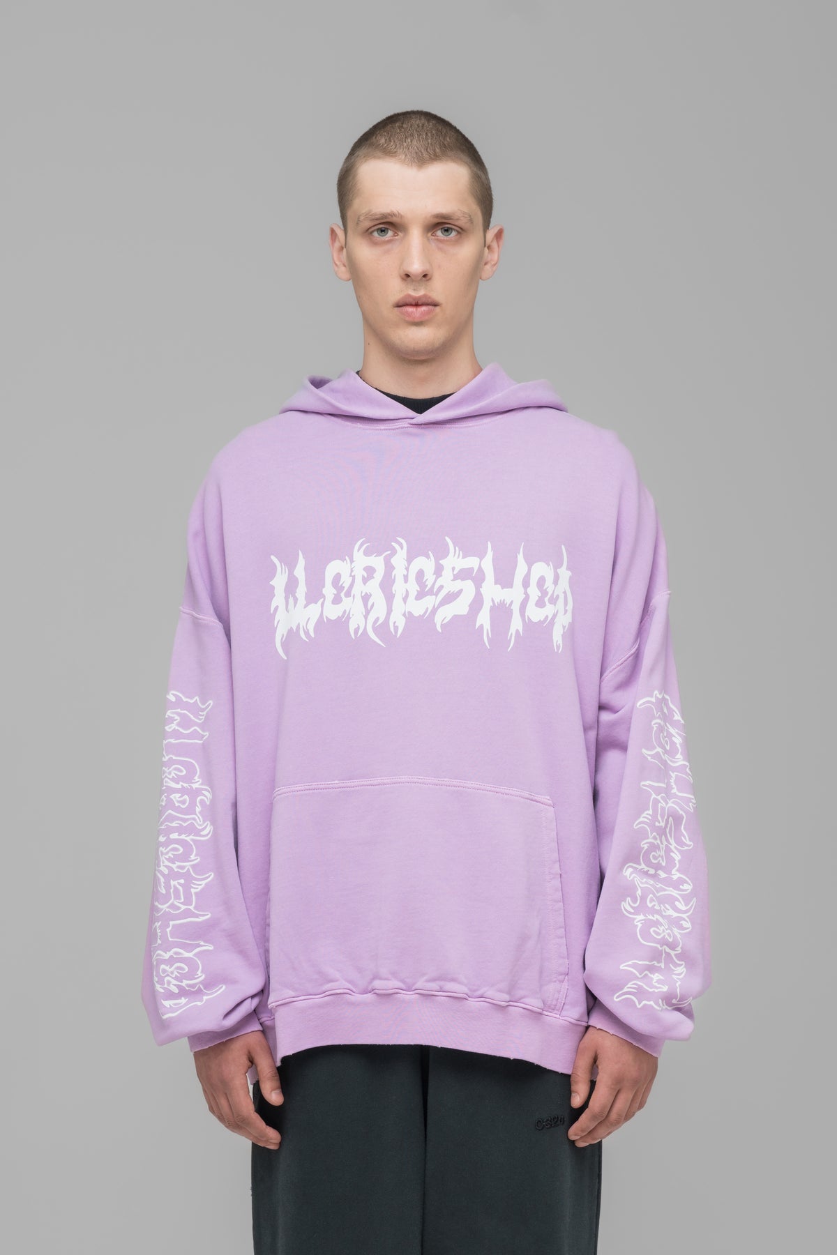 "FAITHLESS" OVERSIZED HOODIE PINK