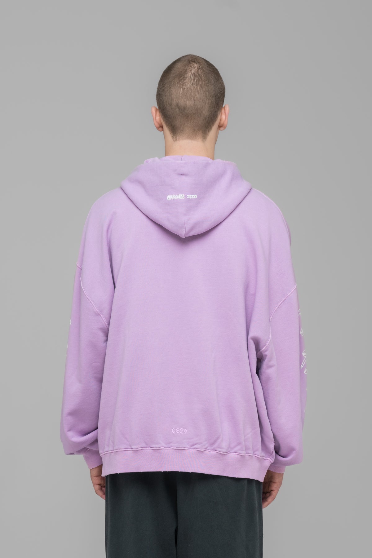 "FAITHLESS" OVERSIZED HOODIE PINK