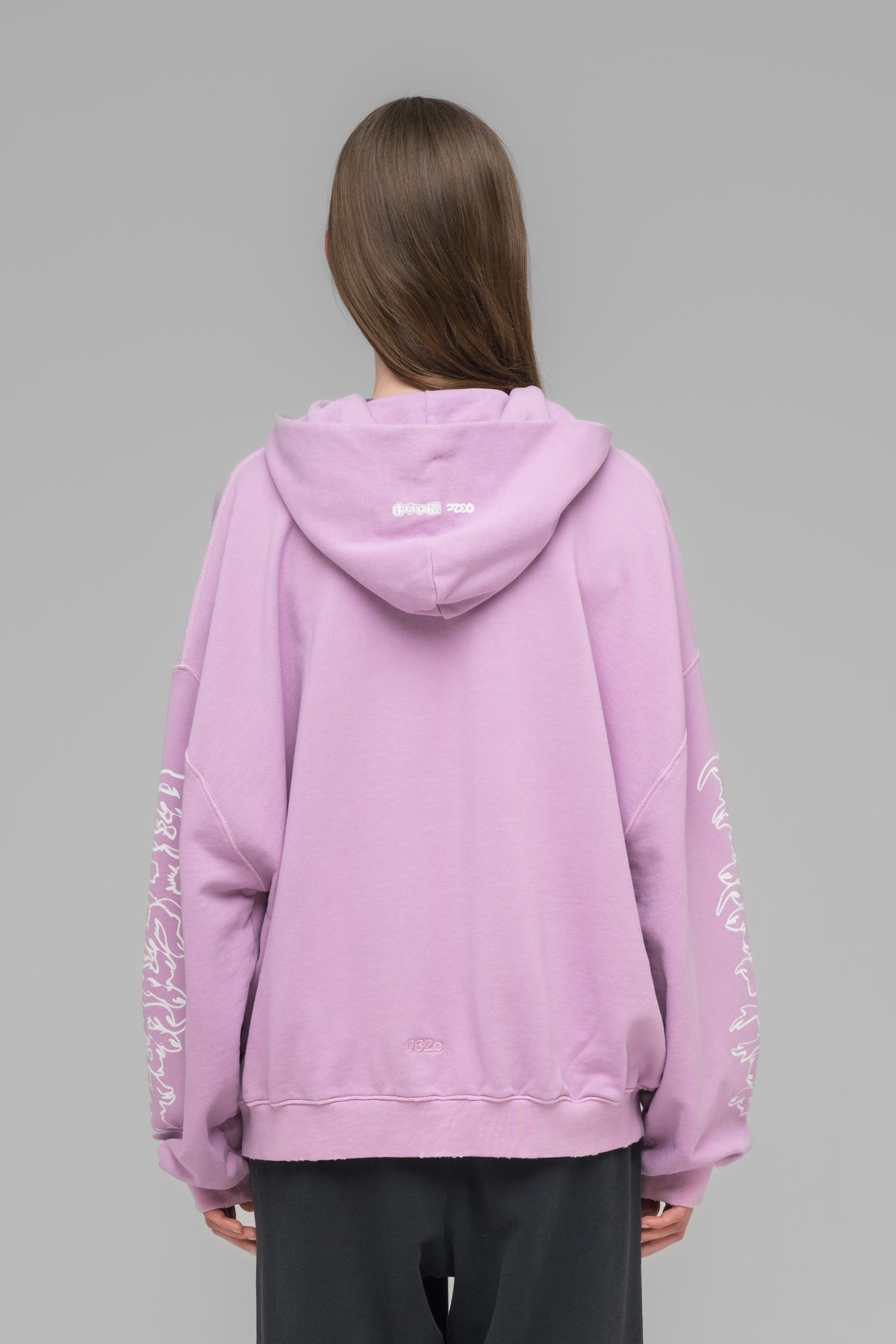 "FAITHLESS" OVERSIZED HOODIE PINK