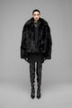 "MUDDY" FAUX FUR BLOUSON