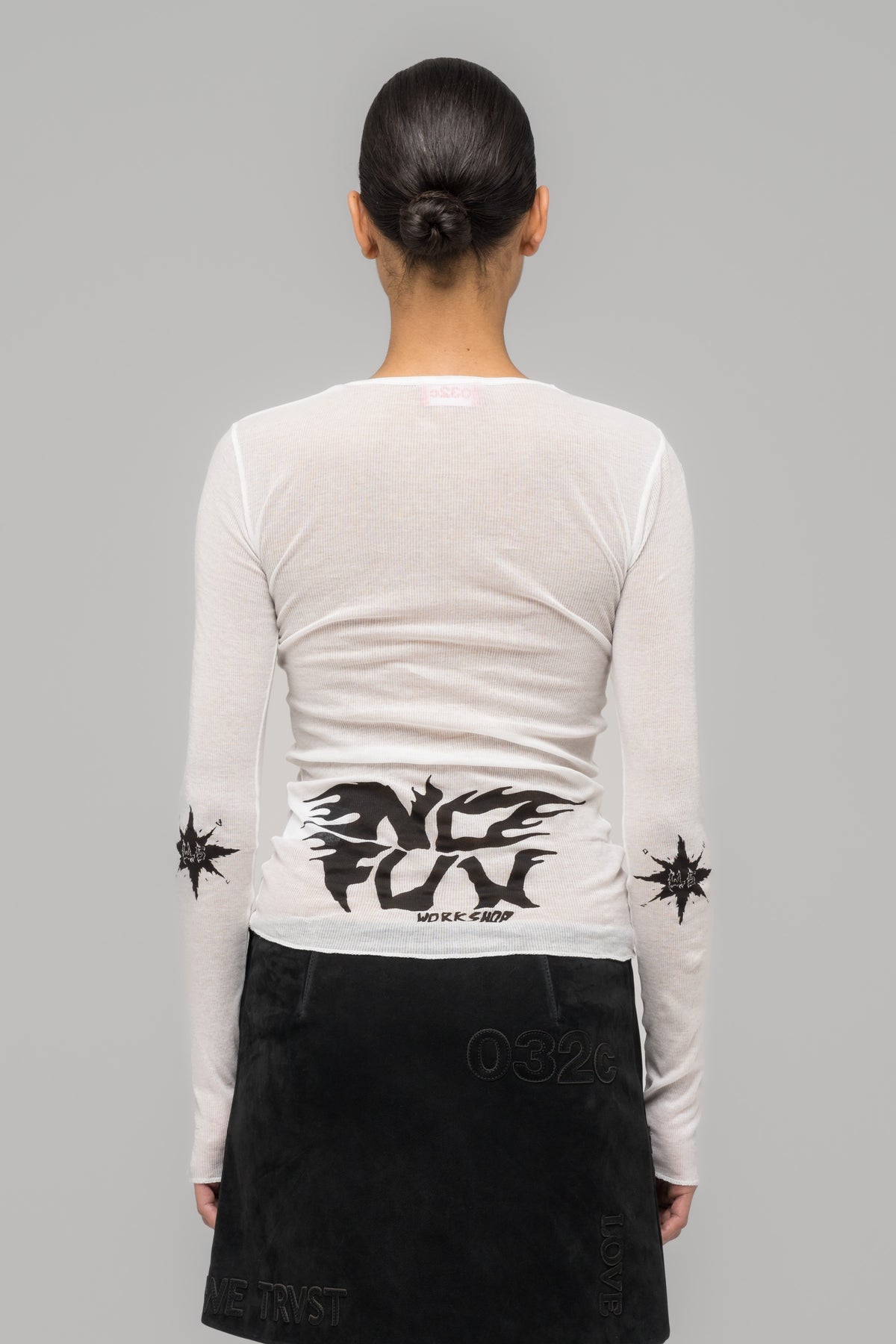 "BLACK SUN" FINE RIB LONGSLEEVE