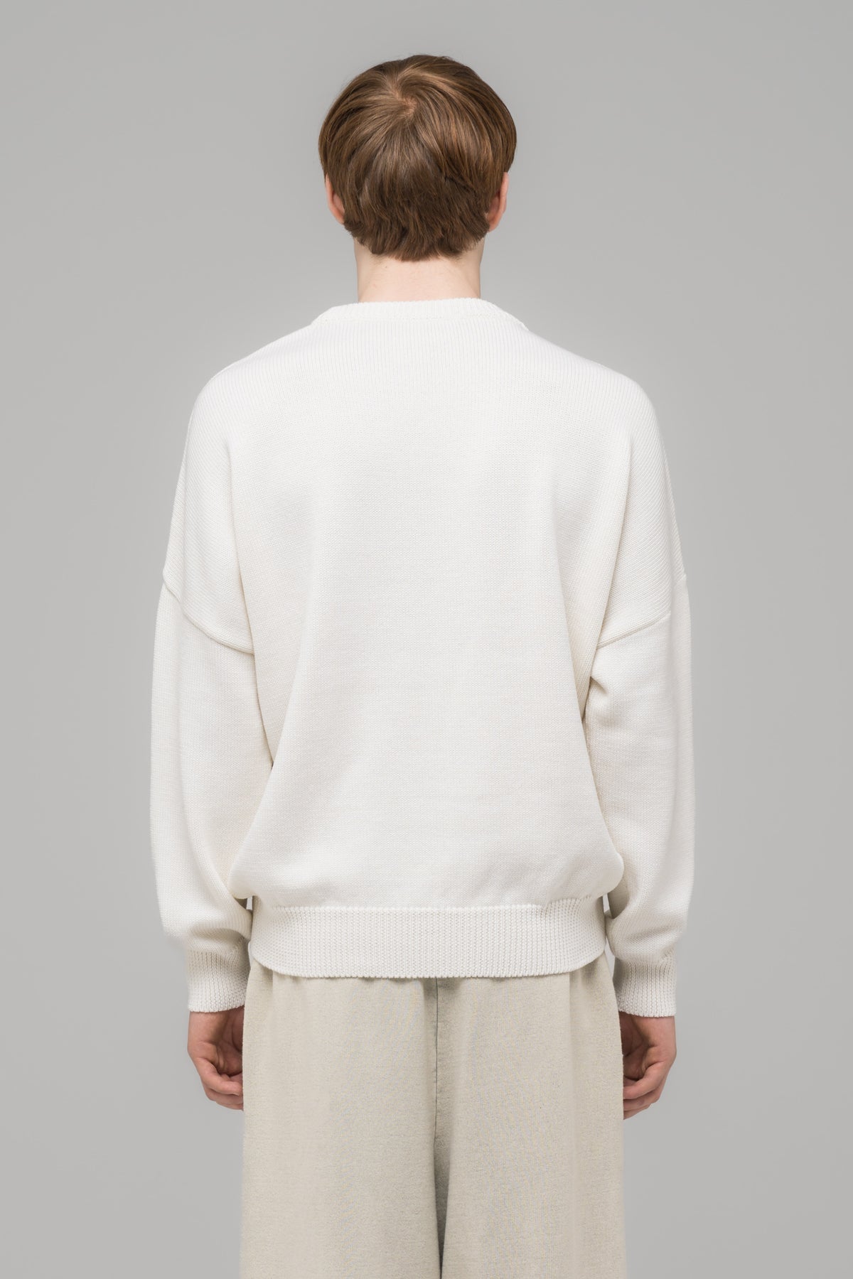 "SELFIE" SWEATER WHITE/BLACK