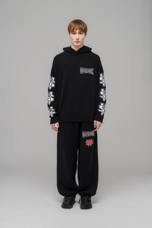 "ONE DOLLAR BILL" KNIT HOODIE