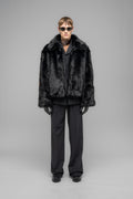 "MUDDY" FAUX FUR BLOUSON