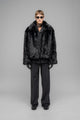 "MUDDY" FAUX FUR BLOUSON