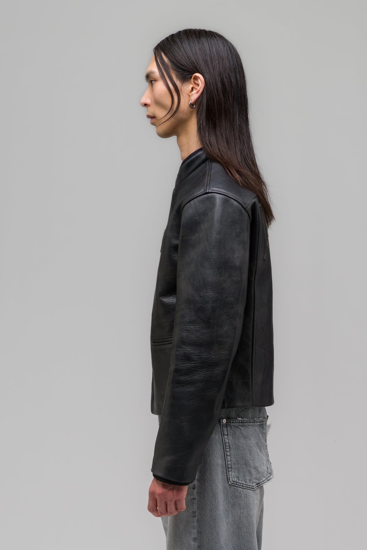 "ATTRITION" LEATHER JACKET