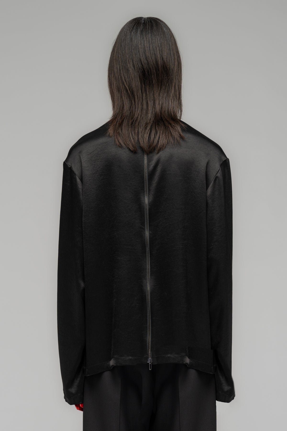 "OCELLI" FLUID EVENING ZIP TOP