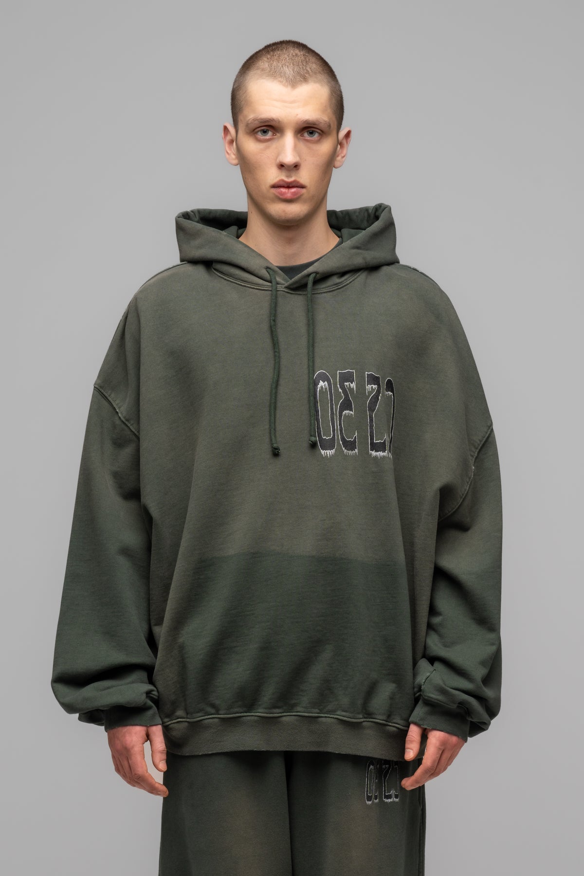 "SPLICED" BUBBLE HOODIE