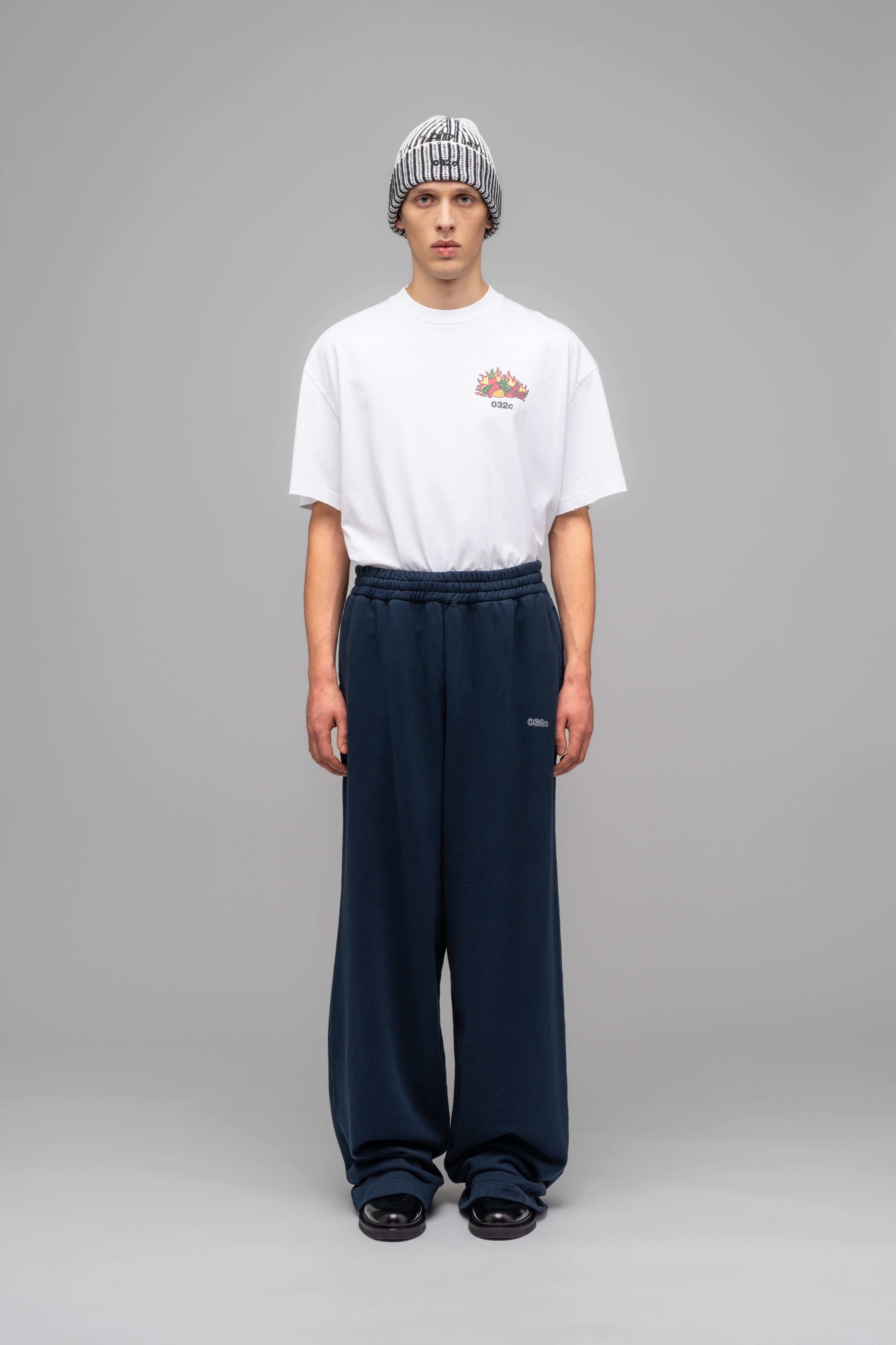 【032C】\"ROZSA VICTORIA\" STRAIGHT CUT SWEATPANTS DARK BLUE RÓZSA VICTORIA