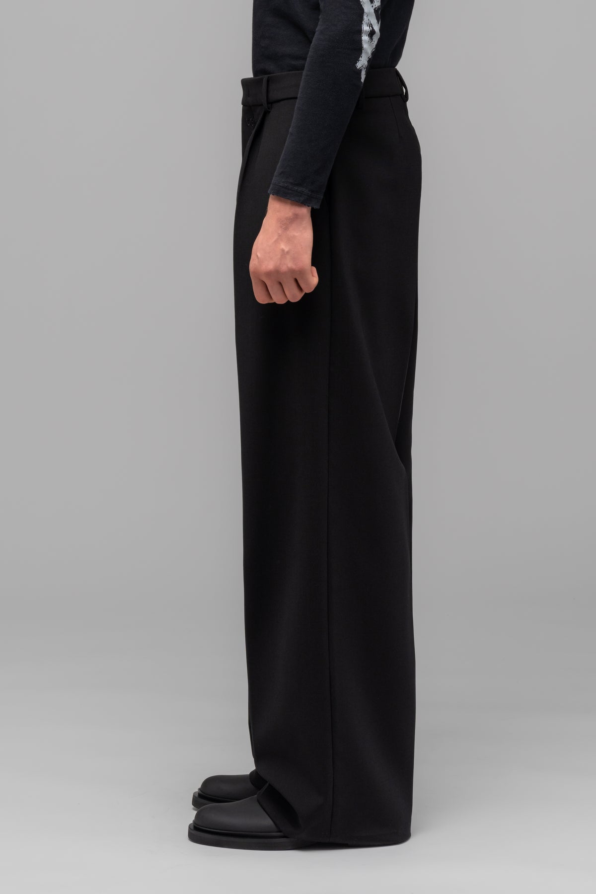 "PORTRAIT" WIDE LEG SUIT TROUSERS