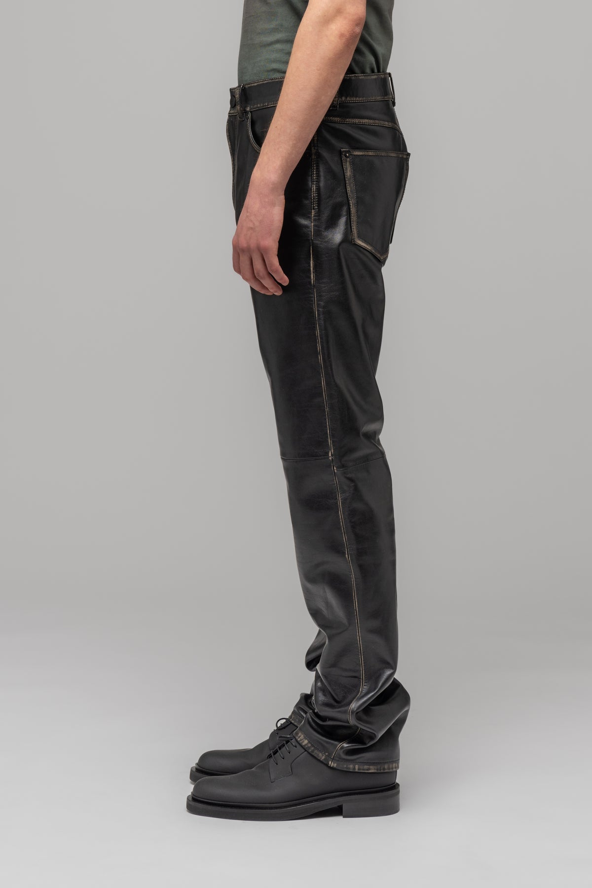 "UMA" LEATHER TROUSERS