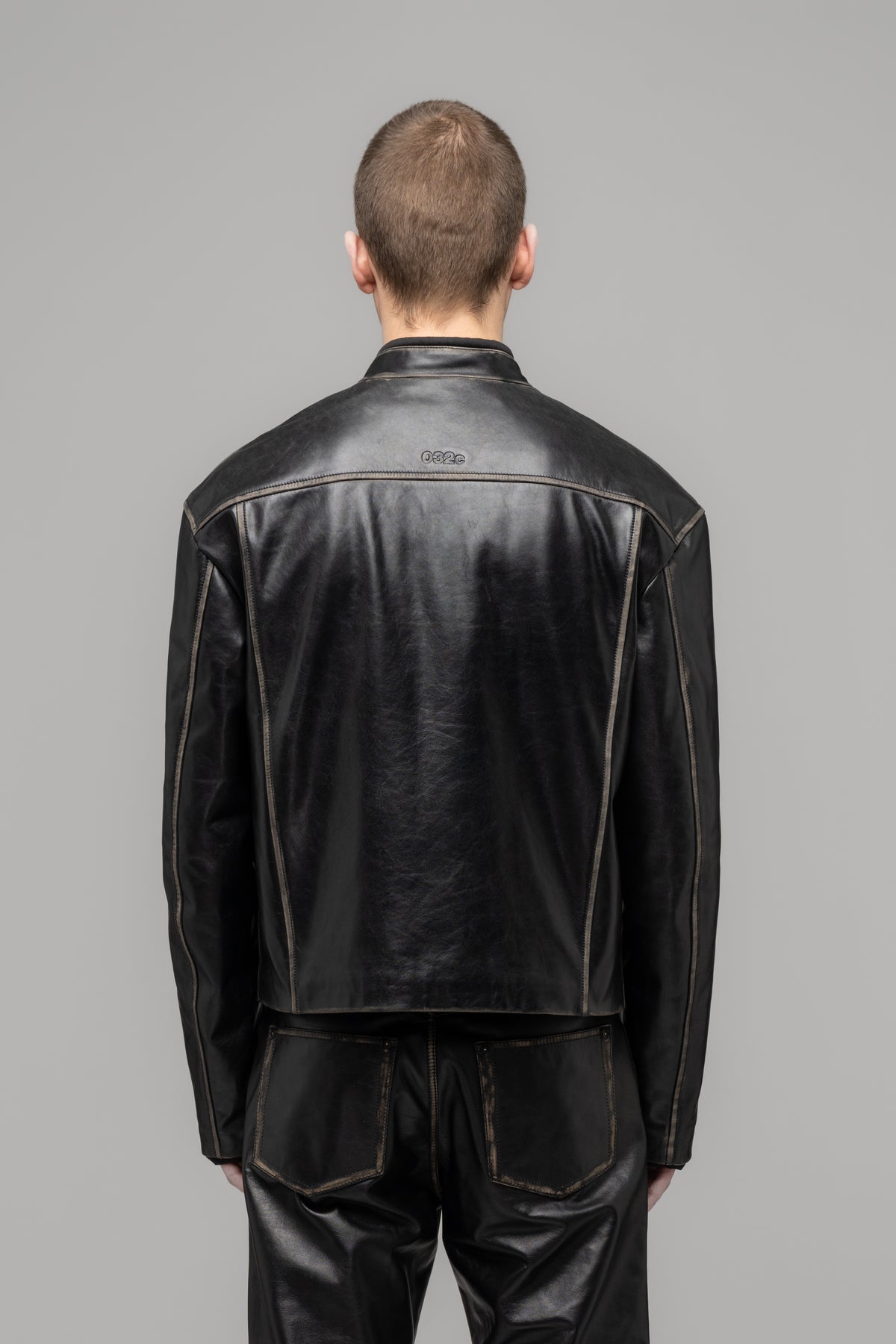 "UMA" LEATHER BIKER JACKET