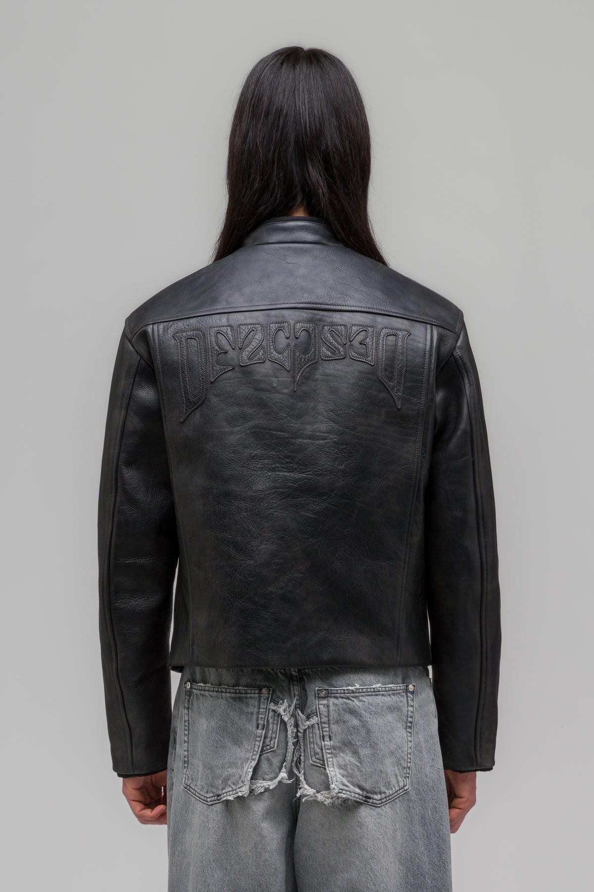 "ATTRITION" LEATHER JACKET
