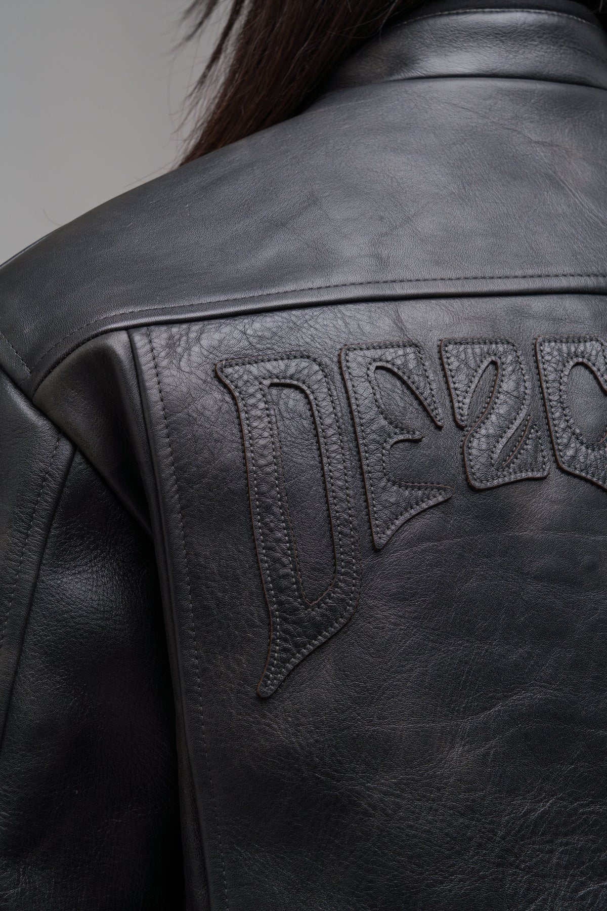 "ATTRITION" LEATHER JACKET