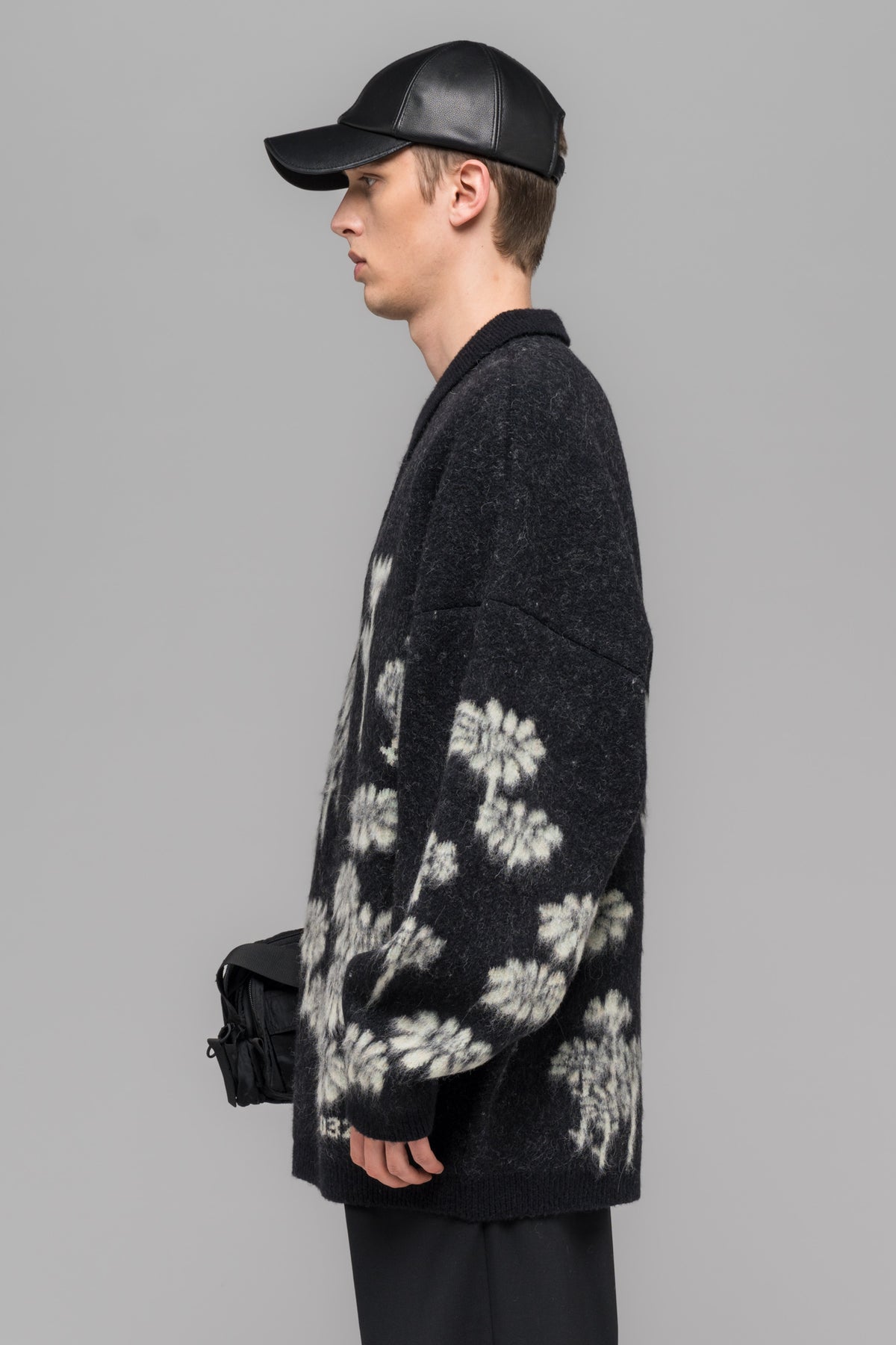"MELTING DAISIES" KNIT LS POLO SHIRT