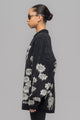 "MELTING DAISIES" KNIT LS POLO SHIRT